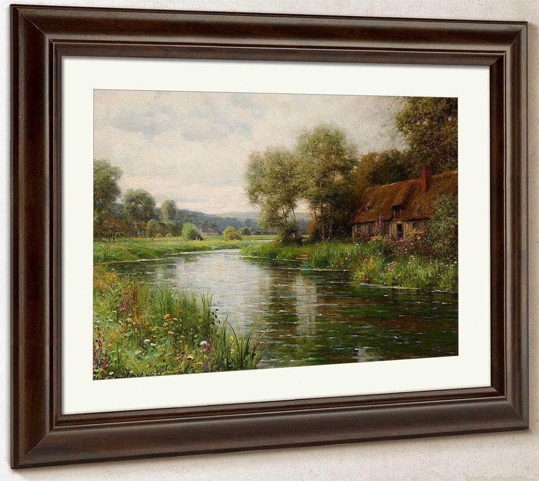A View Of Risle Valley, Normandy By Louis Aston Knight Fine Art Print