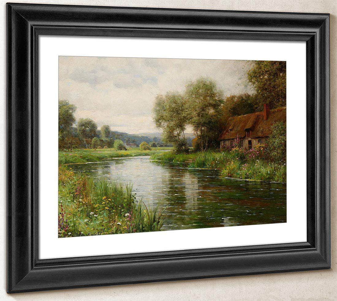 A View Of Risle Valley, Normandy By Louis Aston Knight Fine Art Print