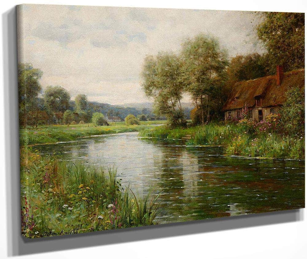 A View Of Risle Valley, Normandy By Louis Aston Knight Fine Art Print