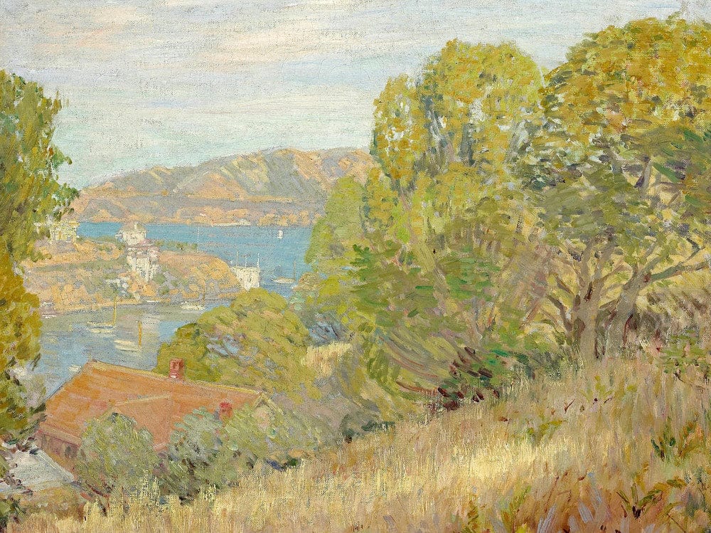 A View Of The Bay, 1915 By Anna Lee Stacey Fine Art Print