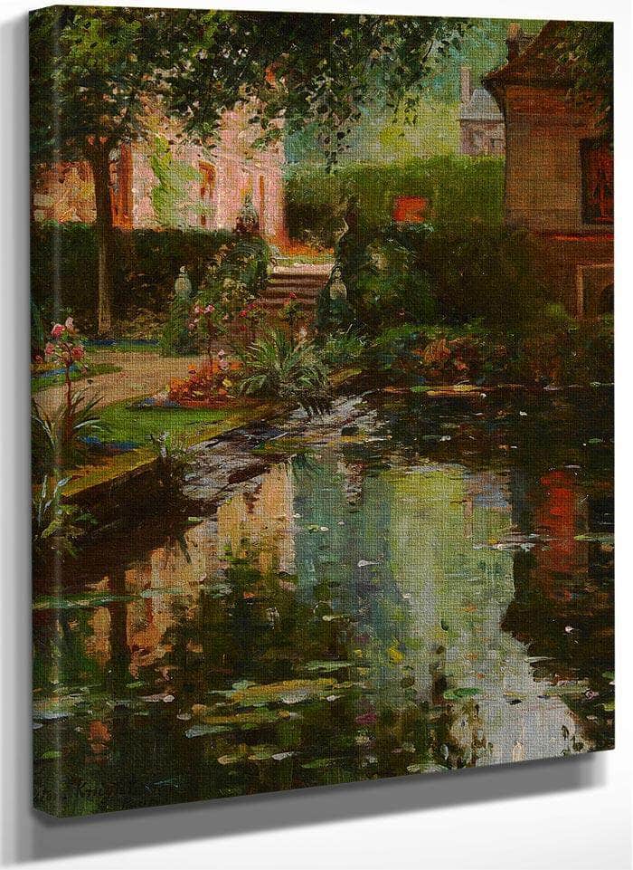 A Villa In Paris By Louis Aston Knight Fine Art Print