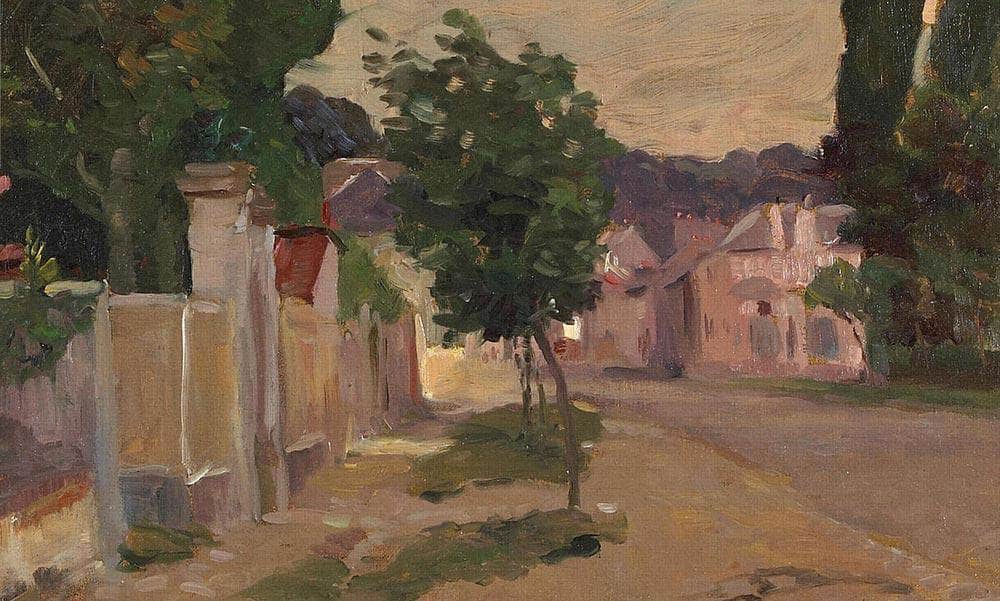 A Village At Dusk By Colin Campbell Cooper Fine Art Print