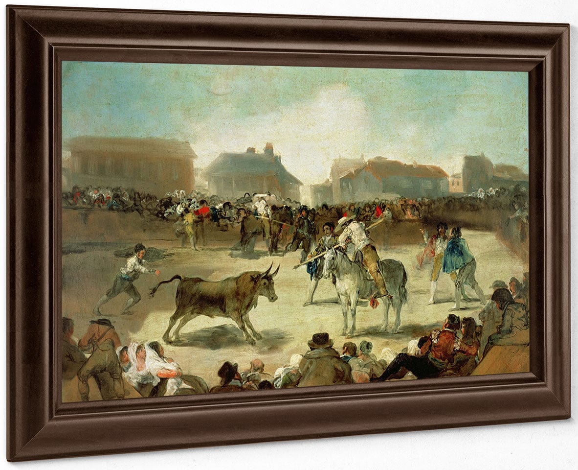 A Village Bullfight By Francisco De Goya Fine Art Print