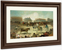A Village Bullfight By Francisco De Goya Fine Art Print