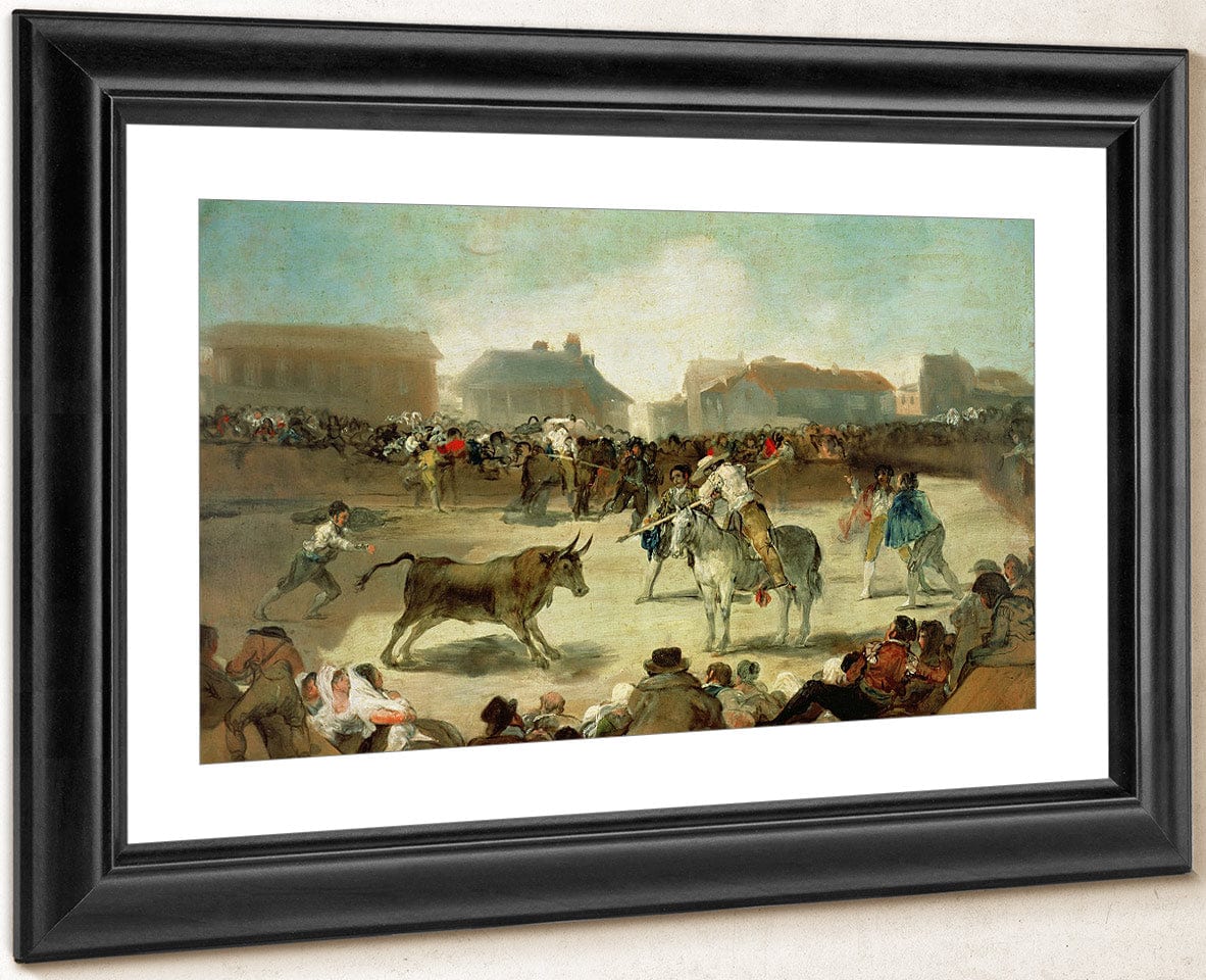 A Village Bullfight By Francisco De Goya Fine Art Print