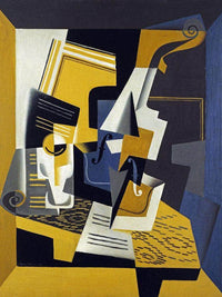 A Violin And Glass By Juan Gris Fine Art Print