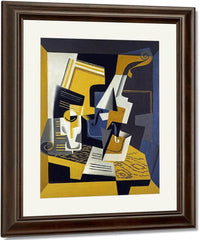 A Violin And Glass By Juan Gris Fine Art Print