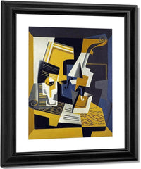 A Violin And Glass By Juan Gris Fine Art Print