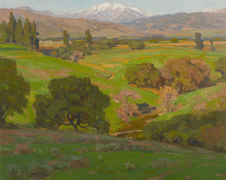 A Vista Towards Mt. Baldy By William Wendt Fine Art Print