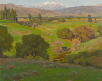 A Vista Towards Mt. Baldy By William Wendt Fine Art Print
