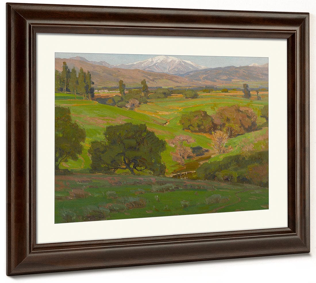 A Vista Towards Mt. Baldy By William Wendt Fine Art Print
