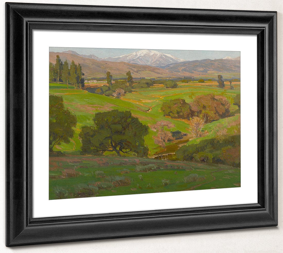 A Vista Towards Mt. Baldy By William Wendt Fine Art Print