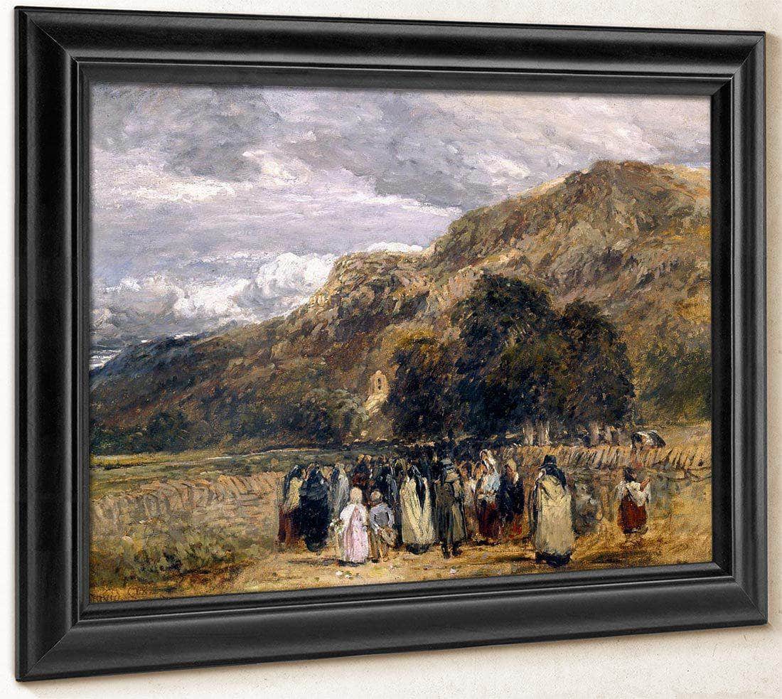 A Welsh Funeral Betwys Y Coed By David Cox Fine Art Print