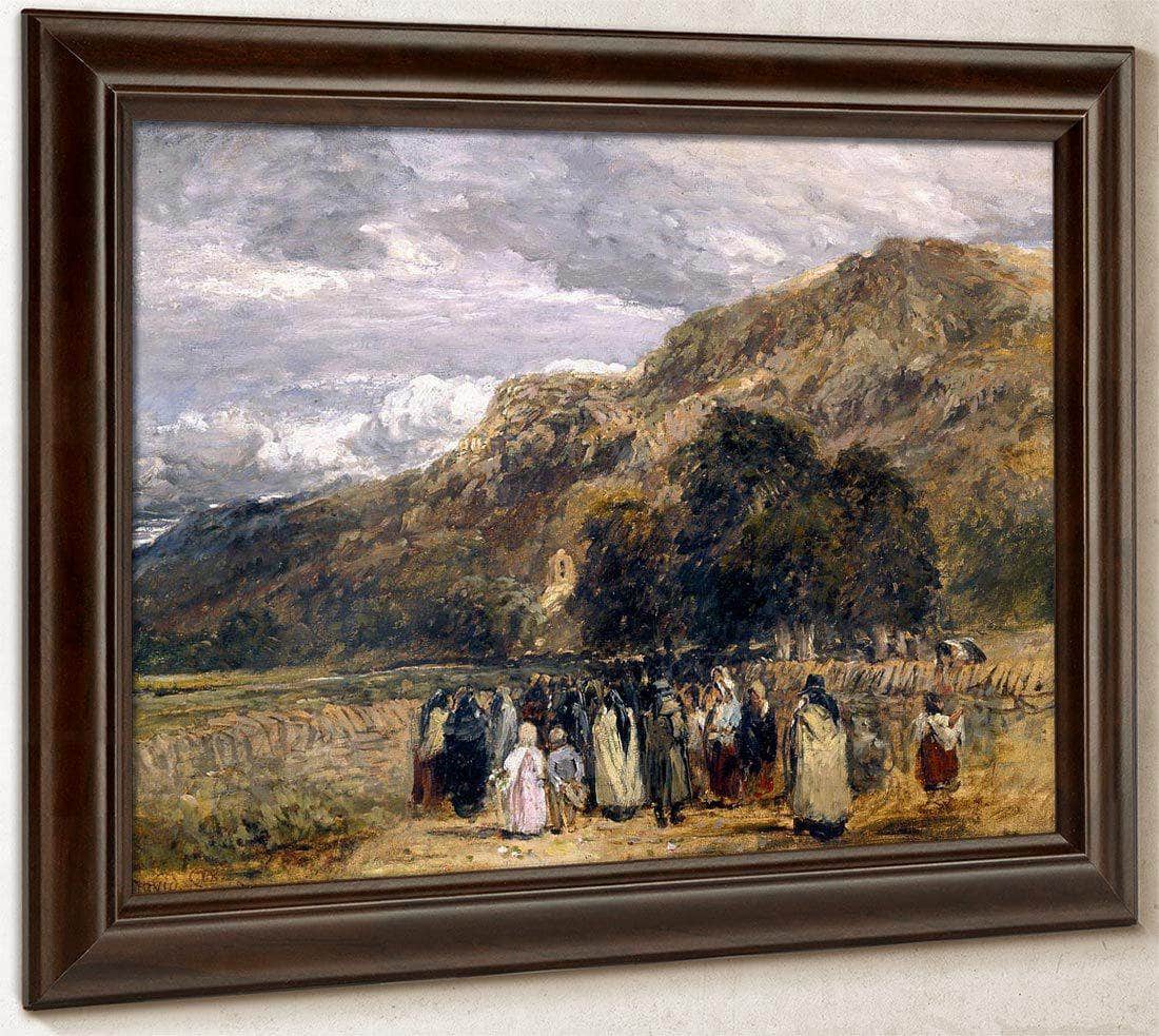 A Welsh Funeral Betwys Y Coed By David Cox Fine Art Print
