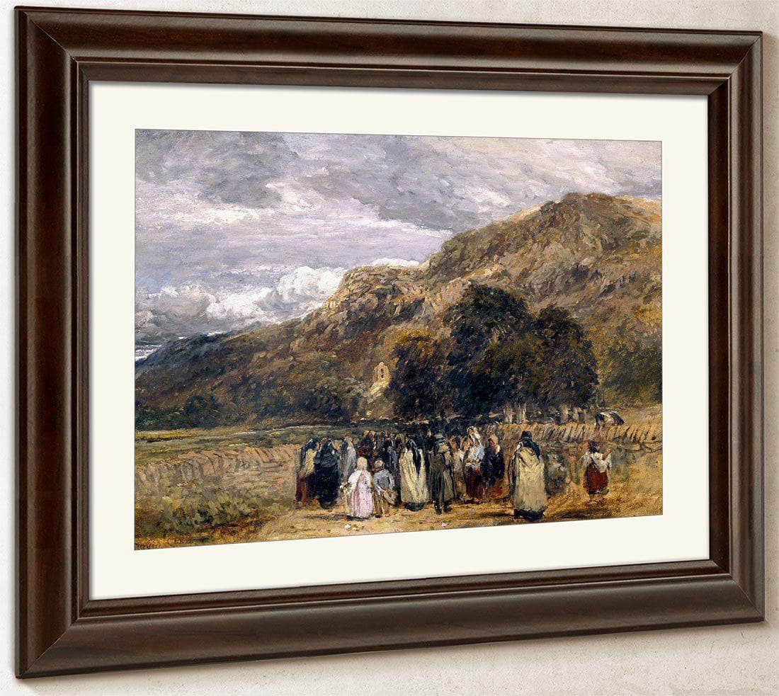 A Welsh Funeral Betwys Y Coed By David Cox Fine Art Print