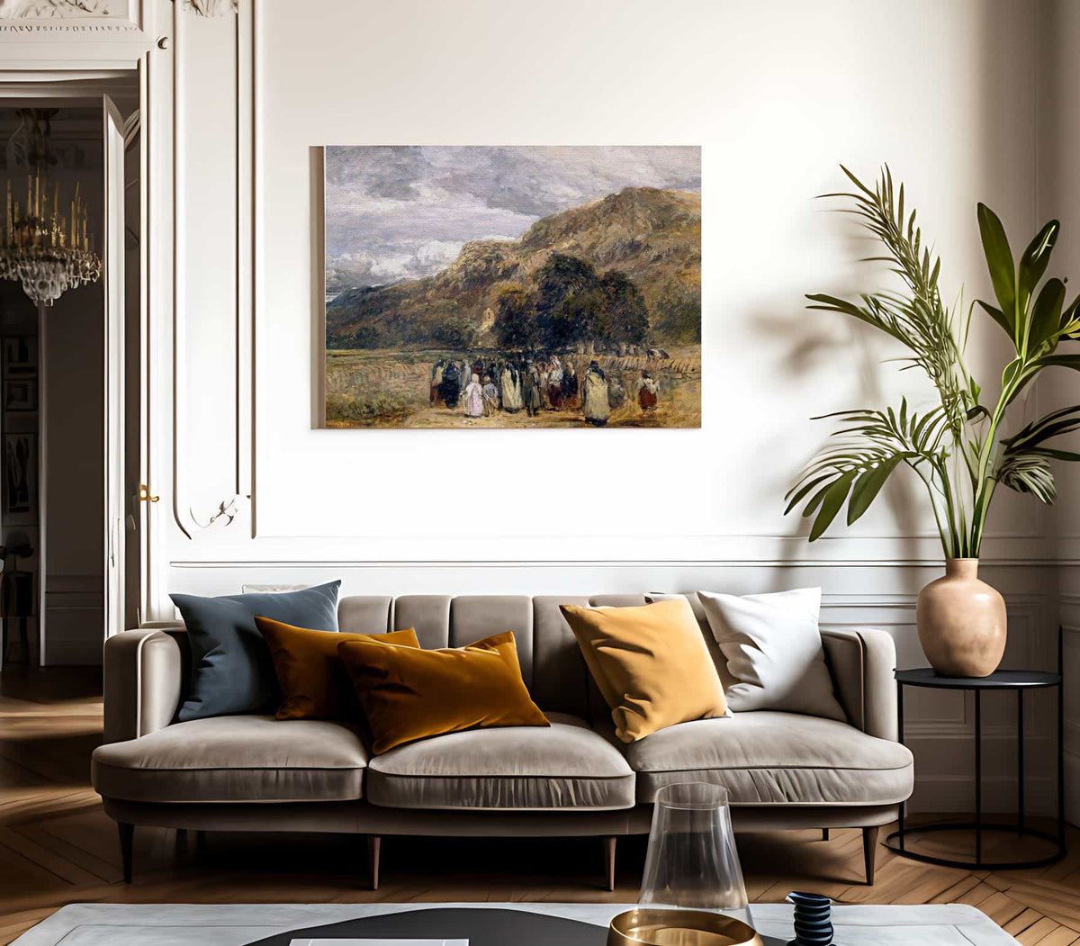 A Welsh Funeral Betwys Y Coed By David Cox Fine Art Print