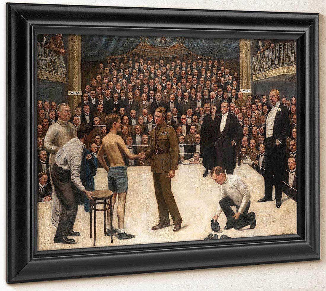 A Welsh Victory At The National Sporting Club, 31St. March, 1919 By William Henry Walker Fine Art Print
