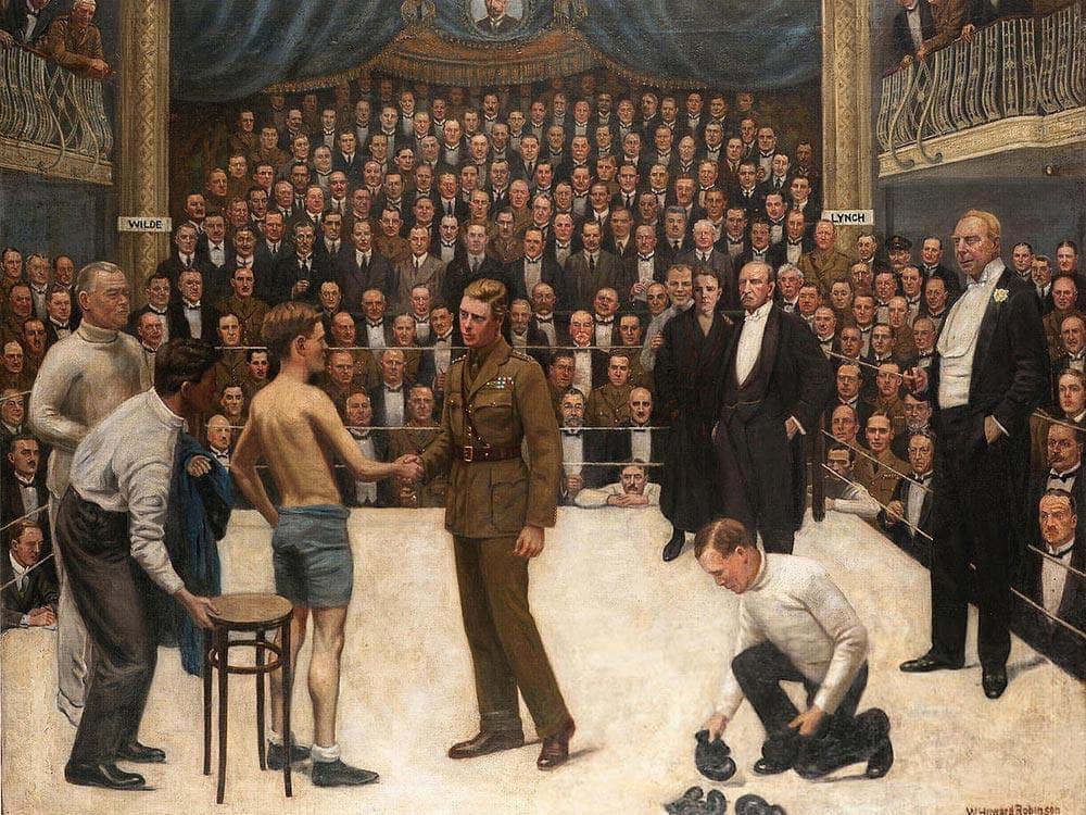 A Welsh Victory At The National Sporting Club, 31St. March, 1919 By William Henry Walker Fine Art Print