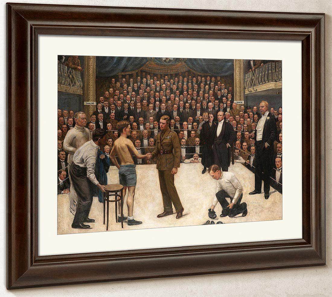 A Welsh Victory At The National Sporting Club, 31St. March, 1919 By William Henry Walker Fine Art Print