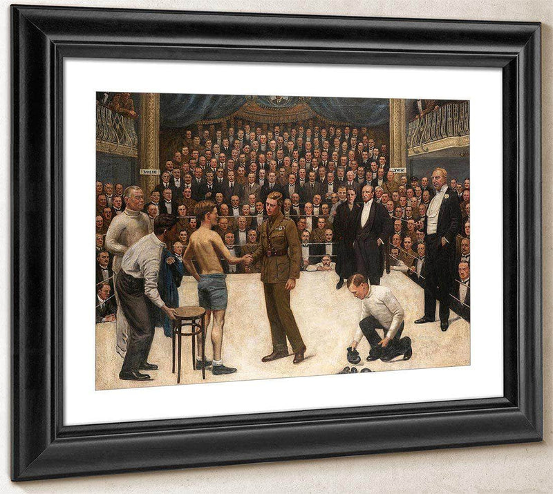 A Welsh Victory At The National Sporting Club, 31St. March, 1919 By William Henry Walker Fine Art Print