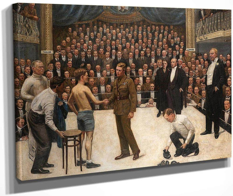 A Welsh Victory At The National Sporting Club, 31St. March, 1919 By William Henry Walker Fine Art Print