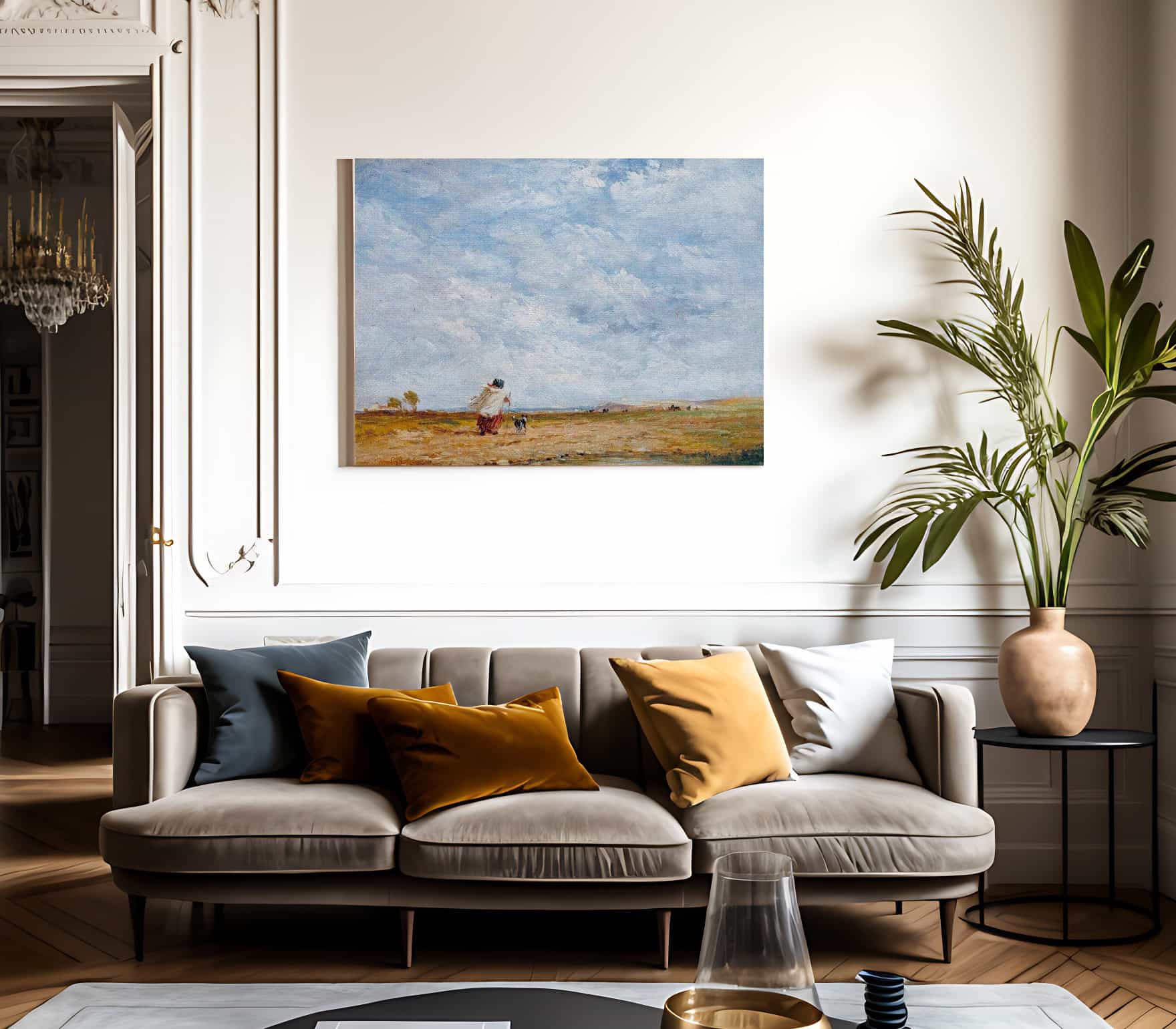 A Windy Day By David Cox Fine Art Print