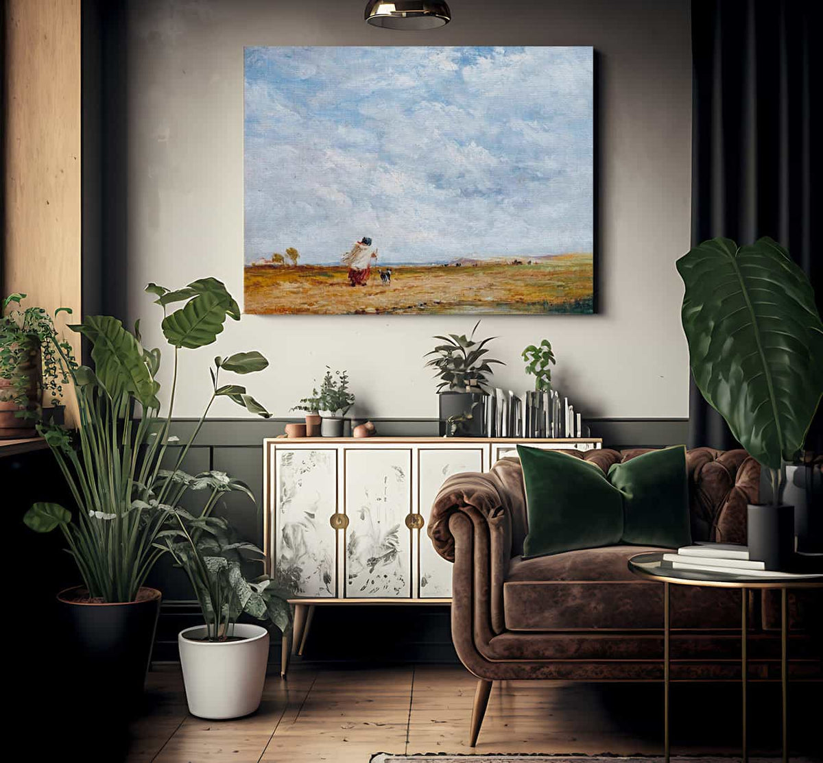 A Windy Day By David Cox Fine Art Print