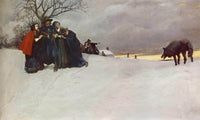 A Wole Had Not Been Seen At Salem For Thirty Years By Howard Pyle Fine Art Print