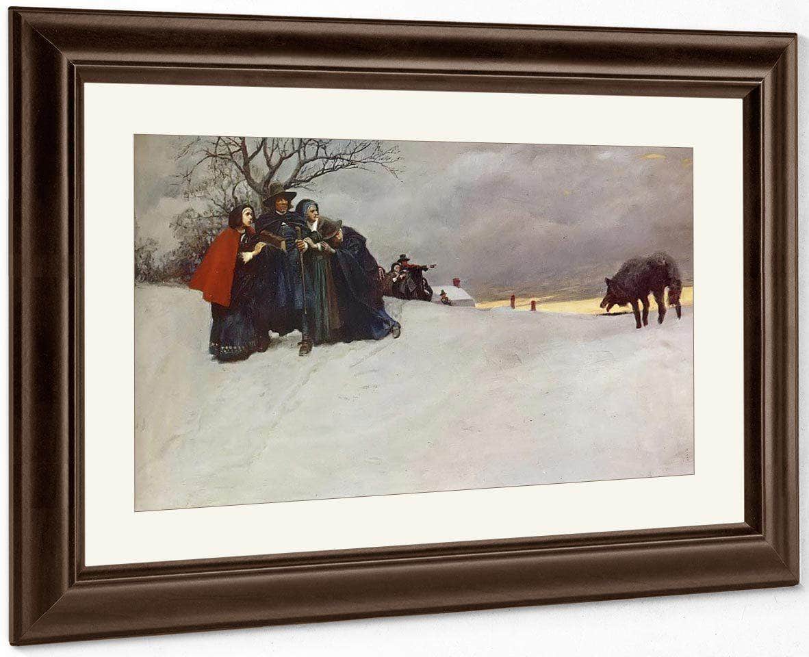 A Wole Had Not Been Seen At Salem For Thirty Years By Howard Pyle Fine Art Print