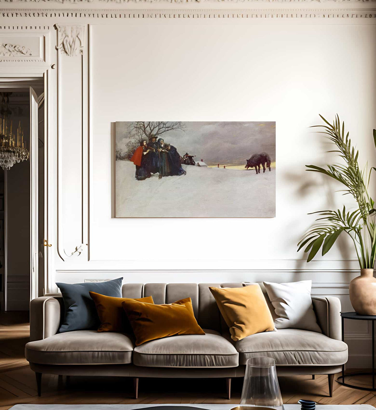 A Wole Had Not Been Seen At Salem For Thirty Years By Howard Pyle Fine Art Print