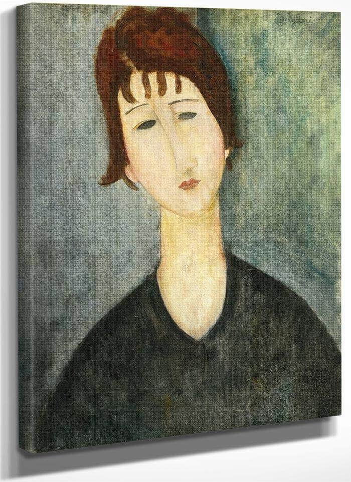 A Woman By Amedeo Modigliani Fine Art Print