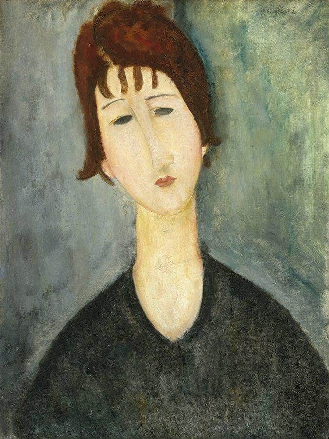 A Woman By Amedeo Modigliani Fine Art Print