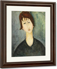 A Woman By Amedeo Modigliani Fine Art Print
