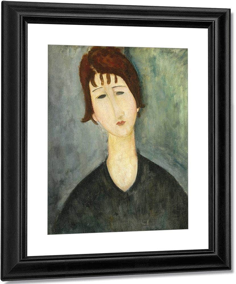 A Woman By Amedeo Modigliani Fine Art Print