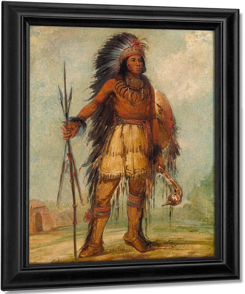 A Wun Ne Wa Be, Bird Of Thunder By George Catlin Fine Art Print