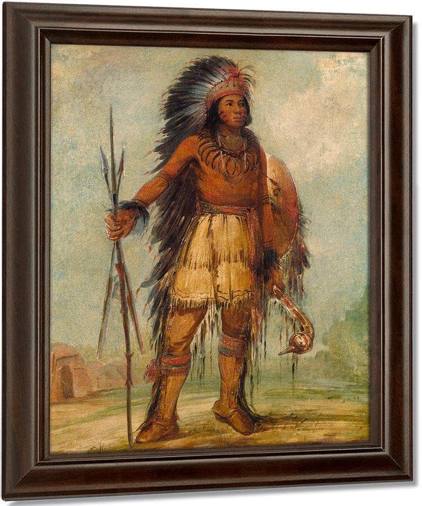 A Wun Ne Wa Be, Bird Of Thunder By George Catlin Fine Art Print