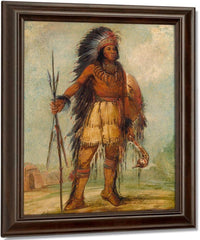 A Wun Ne Wa Be, Bird Of Thunder By George Catlin Fine Art Print