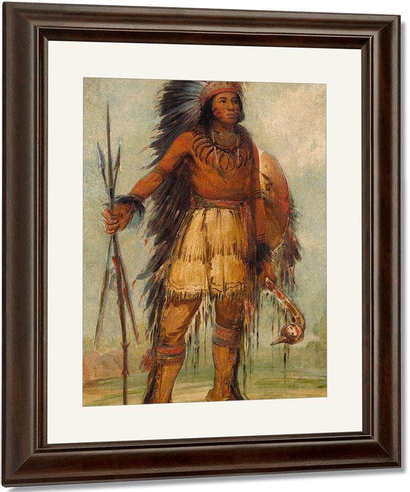 A Wun Ne Wa Be, Bird Of Thunder By George Catlin Fine Art Print