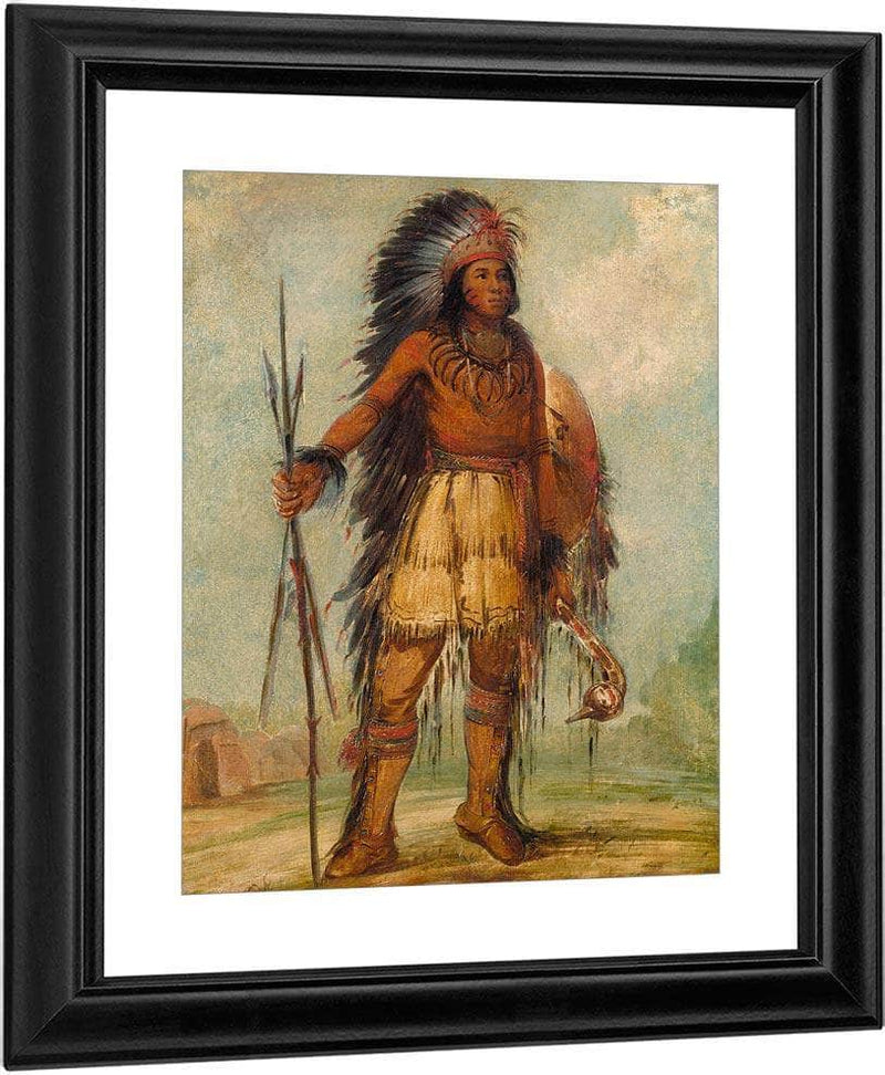 A Wun Ne Wa Be, Bird Of Thunder By George Catlin Fine Art Print
