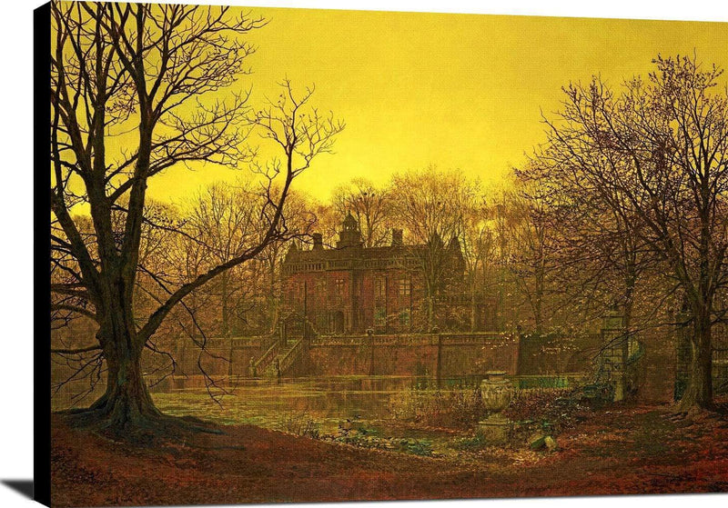 A Yorkshire Home Painting John Atkinson Grimshaw Canvas Art Fine Art Print