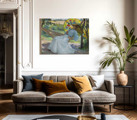 A Young Girl In A Hammock By Studio Of Joseph Kleitsch Fine Art Print