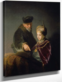 A Young Scholar And His Tutor By Rembrandt Fine Art Print