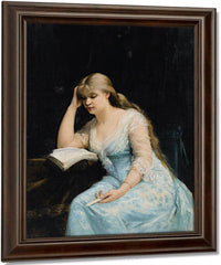 A Young Woman Reading 1880 By Marie Bashkirtseff Fine Art Print