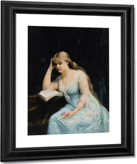 A Young Woman Reading 1880 By Marie Bashkirtseff Fine Art Print