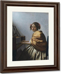A Young Woman Seated At The Virginals 1672 By Johannes Vermeer Fine Art Print