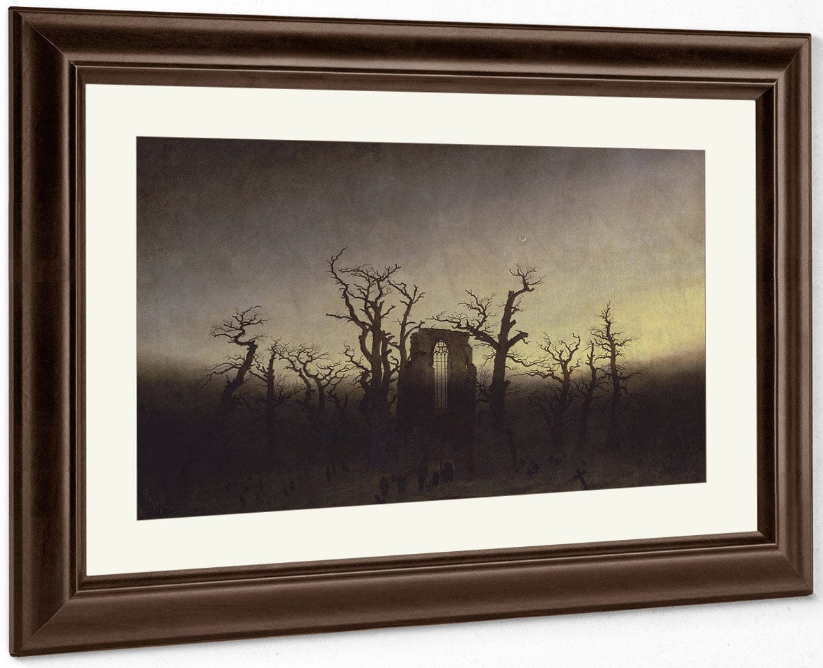 Abbey Among Oak Trees 1810 By Caspar David Friedrich Fine Art Print
