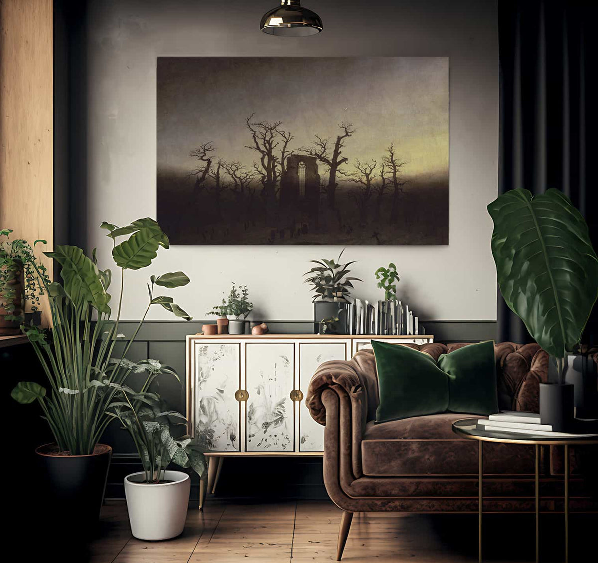 Abbey Among Oak Trees 1810 By Caspar David Friedrich Fine Art Print