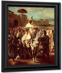 Abd Ar Rahman, Sultan Of Morocco By Ferdinand Victor Eugene Delacroix Fine Art Print