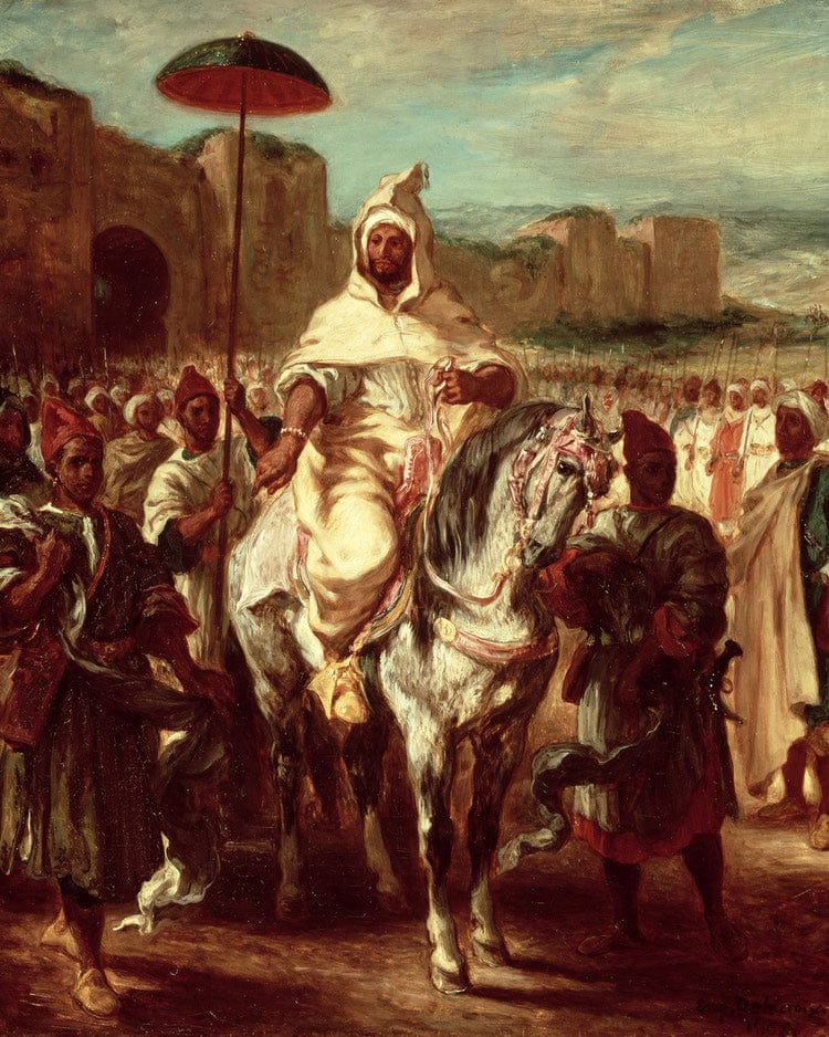 Abd Ar Rahman, Sultan Of Morocco By Ferdinand Victor Eugene Delacroix Fine Art Print