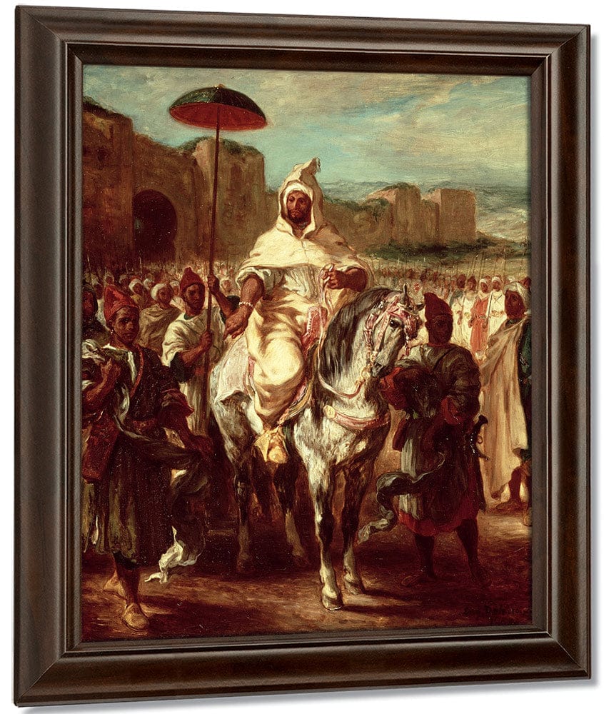 Abd Ar Rahman, Sultan Of Morocco By Ferdinand Victor Eugene Delacroix Fine Art Print